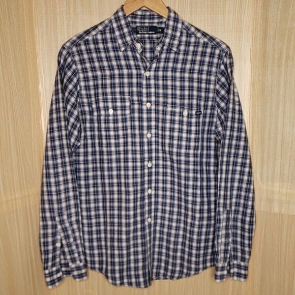 Polo Ralph Lauren Linen Blend Plaid Button Down - Picture 1 of 6